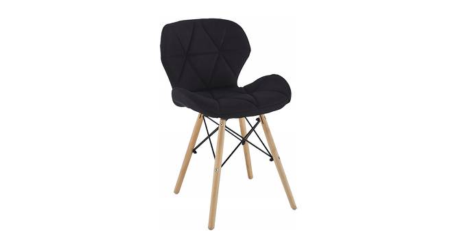 Ignace Dining Chair (Black) by Urban Ladder - Front View Design 1 - 468381