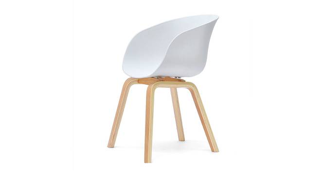 Gustave Dining Chair (White) by Urban Ladder - Cross View Design 1 - 468384