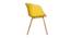 Gustave Dining Chair (Yellow) by Urban Ladder - Design 1 Side View - 468401