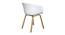 Gustave Dining Chair (White) by Urban Ladder - Rear View Design 1 - 468416