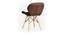 Ignace Dining Chair (Dark Brown) by Urban Ladder - Rear View Design 1 - 468421