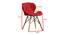 Ignace Dining Chair (Red) by Urban Ladder - Design 1 Dimension - 468456