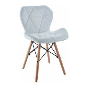 White Chair Design Eames Solid Wood Dining Chair set of 1 in Finish