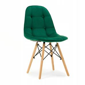 Green Chair Design Eames Solid Wood Dining Chair set of 1 in Finish