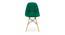 Leal Dining Chair (Dark Green) by Urban Ladder - Front View Design 1 - 468478