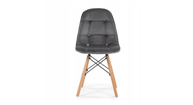 Leal Dining Chair (Dark Grey) by Urban Ladder - Front View Design 1 - 468480