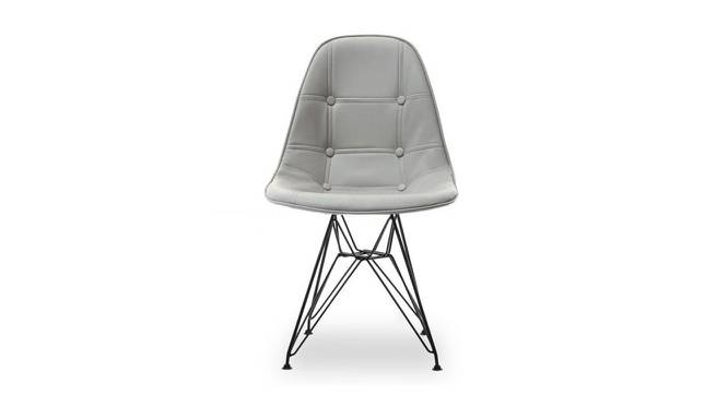 Loic Dining Chair (Light Grey) by Urban Ladder - Front View Design 1 - 468490