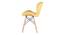 Ignace Dining Chair (Yellow) by Urban Ladder - Design 1 Side View - 468508