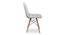 Leal Dining Chair (Light Grey) by Urban Ladder - Rear View Design 1 - 468527