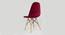 Leal Dining Chair (Red) by Urban Ladder - Rear View Design 1 - 468530