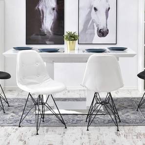 Upholstered Chairs Design Loic Metal Dining Chair set of 1 in Finish