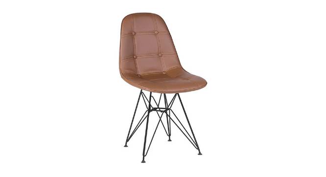 Loic Dining Chair (Tan) by Urban Ladder - Front View Design 1 - 468579