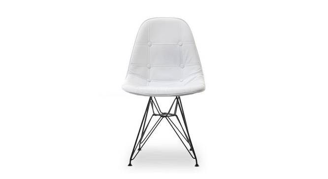 Loic Dining Chair (White) by Urban Ladder - Front View Design 1 - 468580
