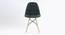 Morty Dining Chair (Dark Grey) by Urban Ladder - Front View Design 1 - 468583