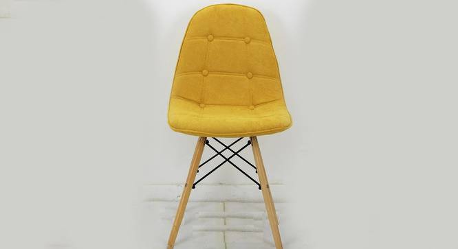 Morty Dining Chair (Yellow) by Urban Ladder - Front View Design 1 - 468584