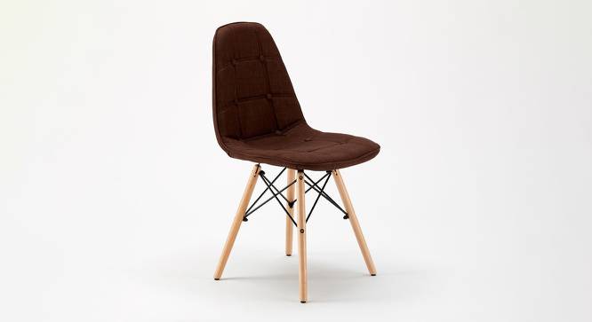 Morty Dining Chair (Brown) by Urban Ladder - Front View Design 1 - 468587
