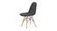 Morty Dining Chair (Dark Grey) by Urban Ladder - Design 1 Side View - 468619