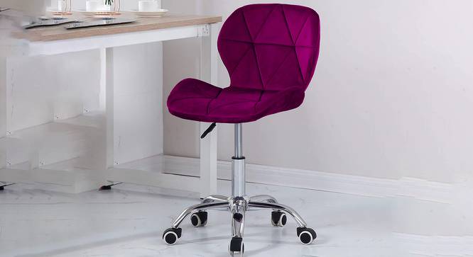 Ancelin Office Chair (Dark Pink) by Urban Ladder - Front View Design 1 - 468694