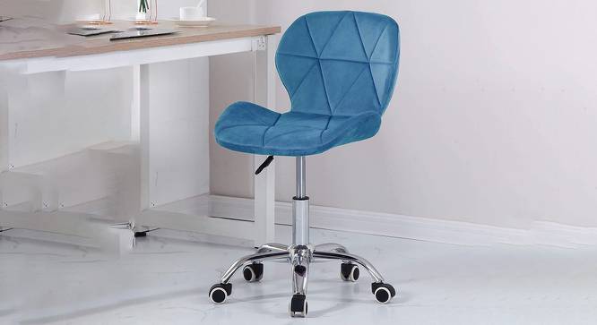 Ancelin Office Chair (Light Blue) by Urban Ladder - Front View Design 1 - 468697