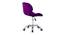 Ancelin Office Chair (Dark Pink) by Urban Ladder - Design 1 Side View - 468726