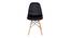 Malinda  Dining Chair (Black) by Urban Ladder - Front View Design 1 - 468788