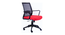 Aria Mid Back Ergonomic Chair (Red) by Urban Ladder - Cross View Design 1 - 468890