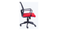 Aria Mid Back Ergonomic Chair (Red) by Urban Ladder - Design 1 Side View - 468904