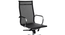 Oliverin High Back Ergonomic Chair (Black) by Urban Ladder - Rear View Design 1 - 468924