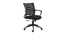 Zig-Zag Mid Back Ergonomic Chair (Black) by Urban Ladder - Cross View Design 1 - 468976