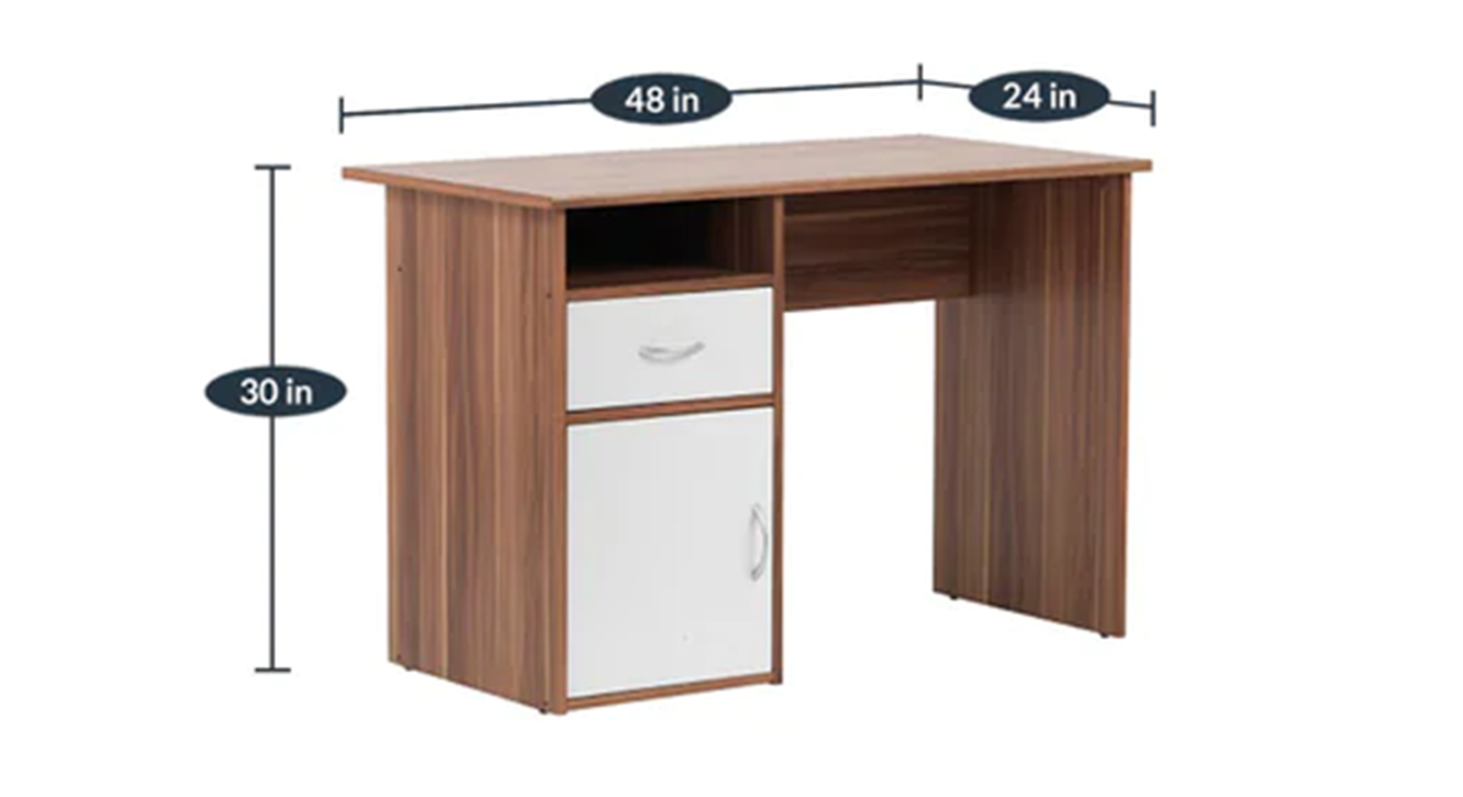 Skyler Wall Mounted Engineered Wood Study Table in Finish Urban Ladder