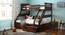 Barnley Single Over Queen Storage Bunk Bed In Dark Walnut Finish (Queen Bed Size, Dark Walnut Finish) by Urban Ladder - Design 1 Full View - 469034
