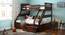 Barnley Single Over Queen Storage Bunk Bed (Queen Bed Size, Dark Walnut Finish) by Urban Ladder - Design 1 Full View - 469034