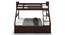 Barnley Single Over Queen Storage Bunk Bed In Dark Walnut Finish (Queen Bed Size, Dark Walnut Finish) by Urban Ladder - Front View Design 1 - 469035