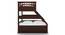 Barnley Single Over Queen Storage Bunk Bed In Dark Walnut Finish (Queen Bed Size, Dark Walnut Finish) by Urban Ladder - Design 1 Side View - 469037
