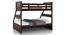 Barnley Single Over Queen Storage Bunk Bed In Dark Walnut Finish (Queen Bed Size, Dark Walnut Finish) by Urban Ladder - Rear View Design 1 - 469038