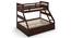 Barnley Single Over Queen Storage Bunk Bed In Dark Walnut Finish (Queen Bed Size, Dark Walnut Finish) by Urban Ladder - Design 1 Top Image - 469041