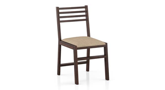 Caprica Dining Chairs - Set of 2 (Sandshell Beige, Mango Walnut Finish) by Urban Ladder - Cross View Design 1 - 469316