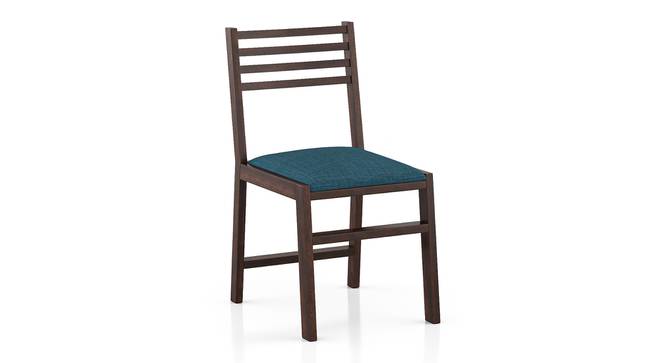 Caprica Dining Chairs - Set of 2 (Colonial Blue, Mango Walnut Finish) by Urban Ladder - Cross View Design 1 - 469326