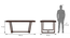 Caprica 6 Seater Dining Set (Sandshell Beige, Mango Walnut Finish) by Urban Ladder - Design 1 Dimension - 469337