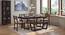 Caprica 6 Seater Dining Table Set (with Bench) (Sandshell Beige, Mango Walnut Finish) by Urban Ladder - Design 1 Full View - 469355