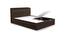 Cavinti Storage Bed With Headboard Shelves (Queen Bed Size, Dark Walnut Finish, Box Storage Type) by Urban Ladder - Design 1 Side View - 469413