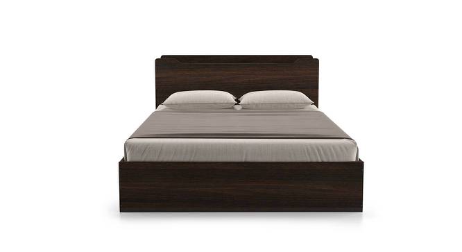 Cavinti Storage Bed With Headboard Shelves (Queen Bed Size, Dark Walnut Finish, Drawer & Box Storage Type) by Urban Ladder - Front View Design 1 - 469426