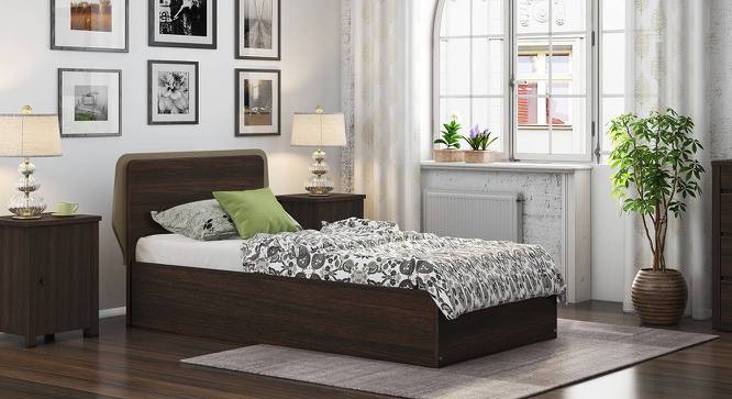 Cavinti Storage Single Bed (Single Bed Size, Dark Walnut Finish, Box Storage Type) by Urban Ladder - Design 1 Full View - 469443