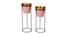 Deanna Planter Set of 2 (Gold, Pink & Matt Black) by Urban Ladder - Front View Design 1 - 