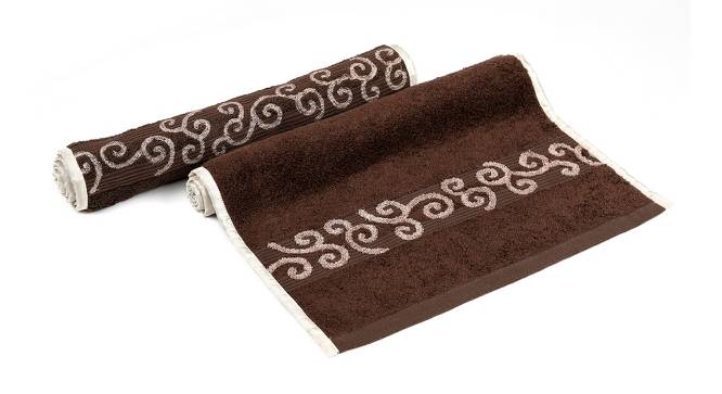 Anderson Hand Towels Set of 2 (Brown) by Urban Ladder - Front View Design 1 - 469480