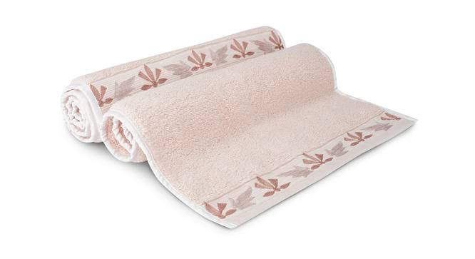 Angelina Hand Towels Set of 2 (Pink) by Urban Ladder - Front View Design 1 - 469481