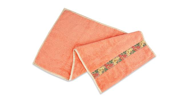 Beckham Hand Towels Set of 2 (Orange) by Urban Ladder - Cross View Design 1 - 469554