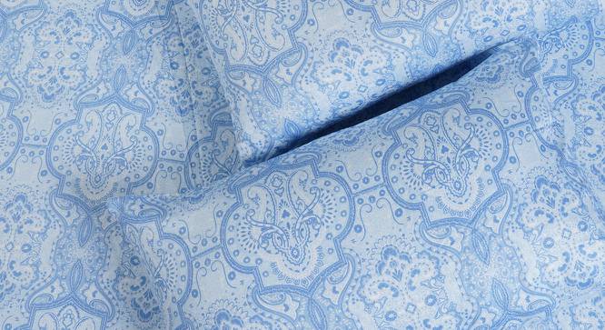Calista Bedsheet Set (Blue, King Size) by Urban Ladder - Cross View Design 1 - 469602