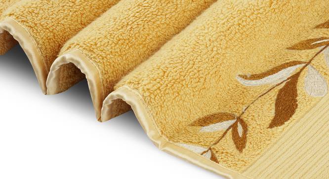 Camryn Hand Towels Set of 2 (Yellow) by Urban Ladder - Cross View Design 1 - 469613