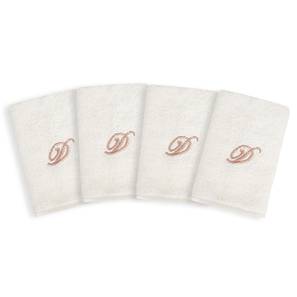 Towels Design Chynna Face Towels Set of 4 (White)